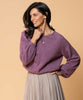 Noble Wild Bellow Sleeve Top | Mauve