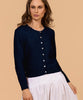 Noble wild Scallop Cardigan | Ink